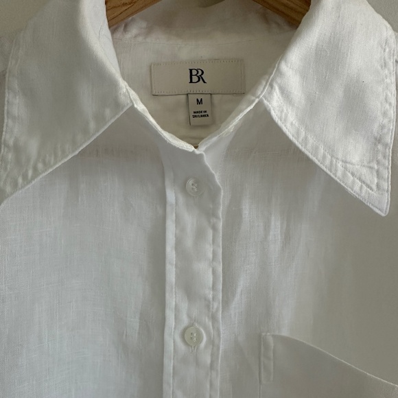 Banana Republic THE BOXY CROPPED LINEN Shirt - As New - Picture 5 of 9